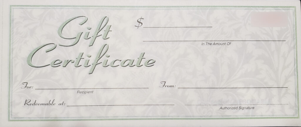 Gift Certificate